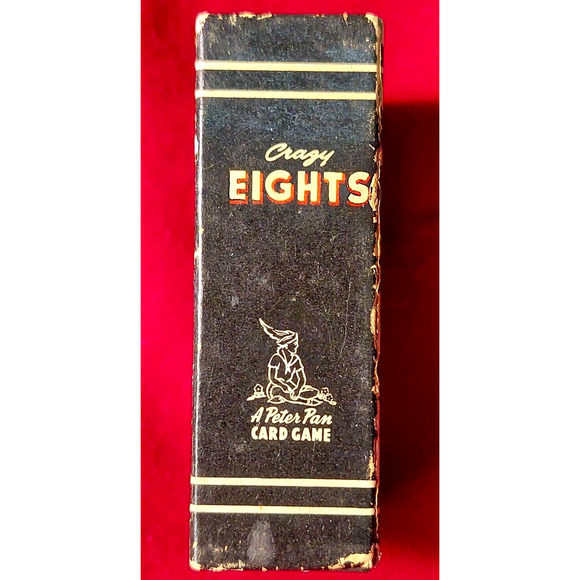 1950s Whitman Peter Pan CRAZY 8s Mini Card Game + Box Full Set No Instructions - Picture 13 of 13